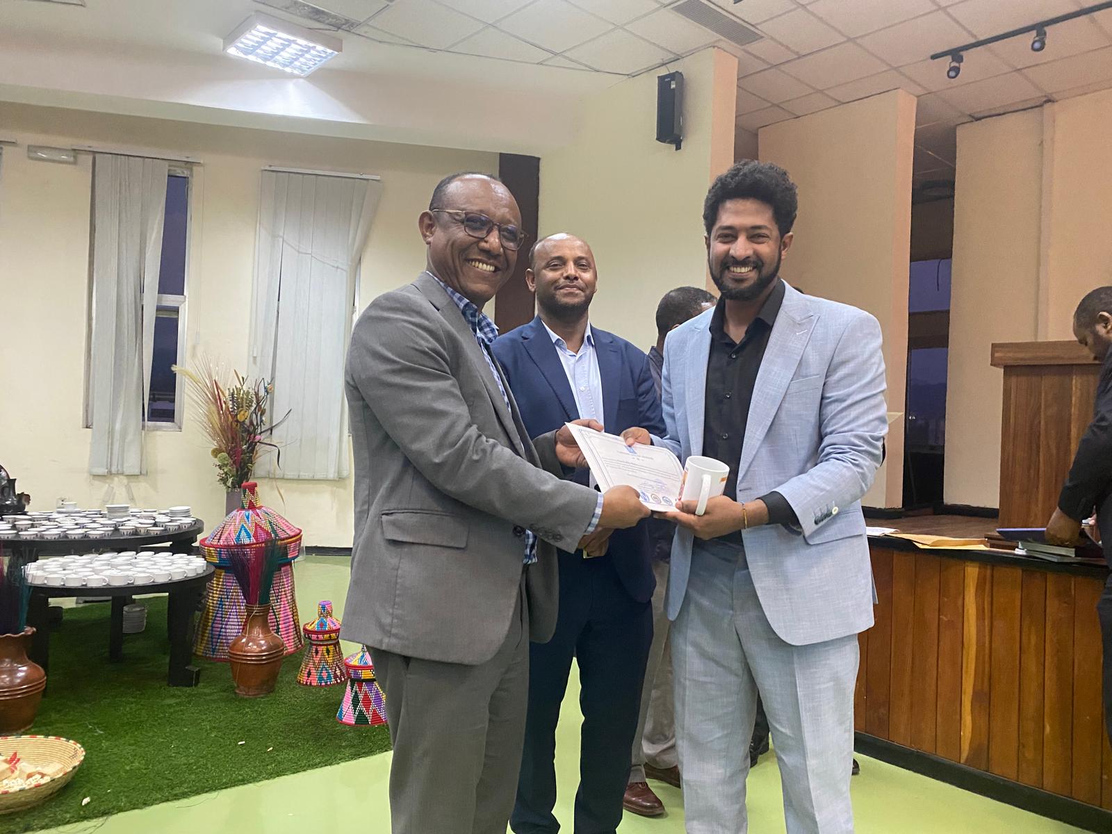 Certificate presentation ceremony